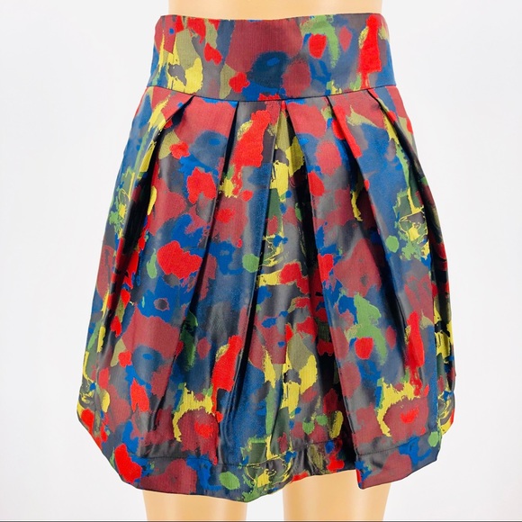 Twenty One Paint Stroke Puff Mini Skirt - Picture 2 of 8